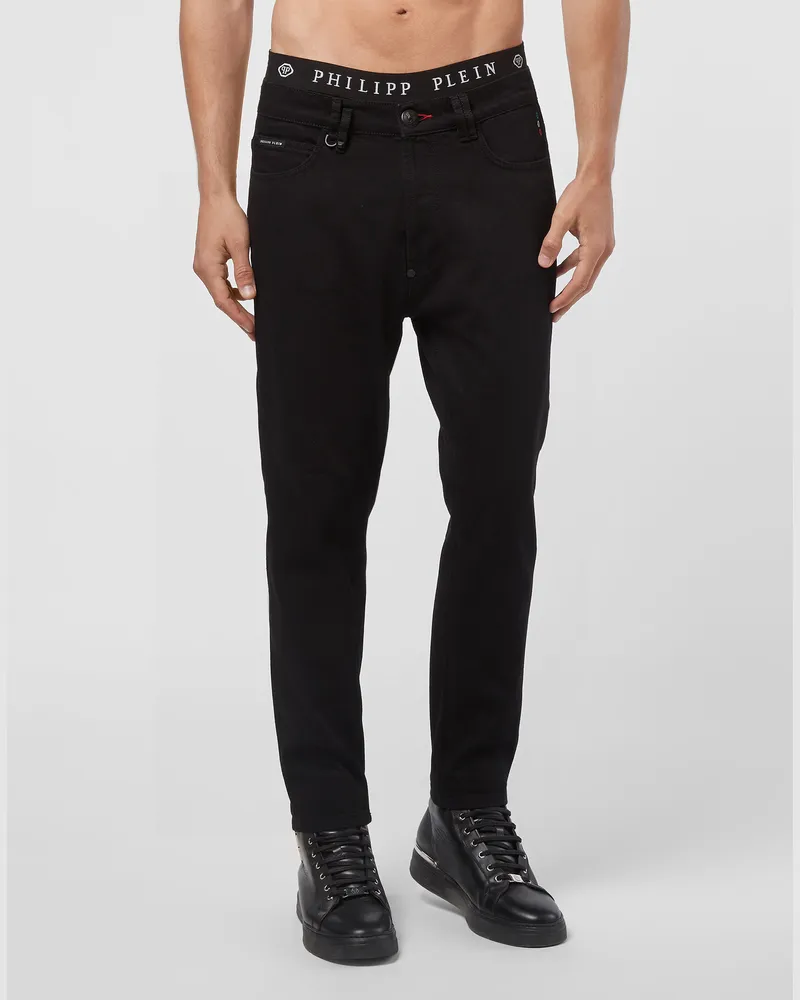 Philipp Plein Jeans Carrot Fit Iconic Plein Blau