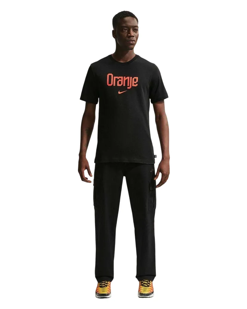 Nike Team" T-Shirt für Herren, kurzärmlig (Schwarz Schwarz