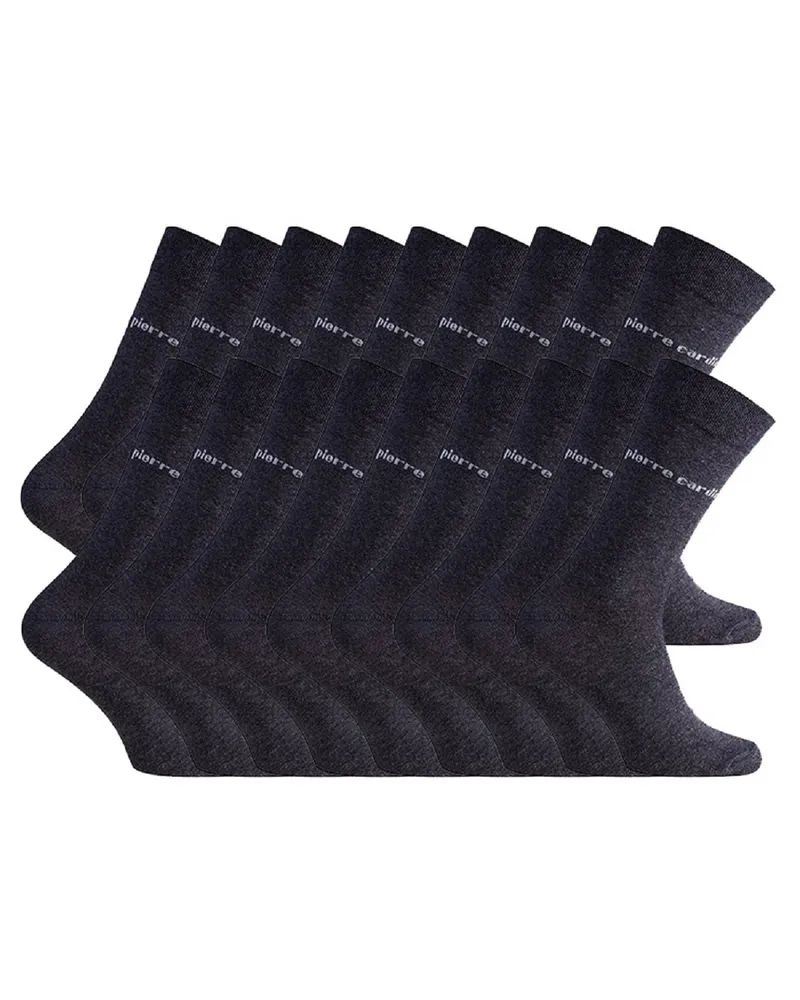 Pierre Cardin Business-Socken 18 Paar in Antharzit Grau