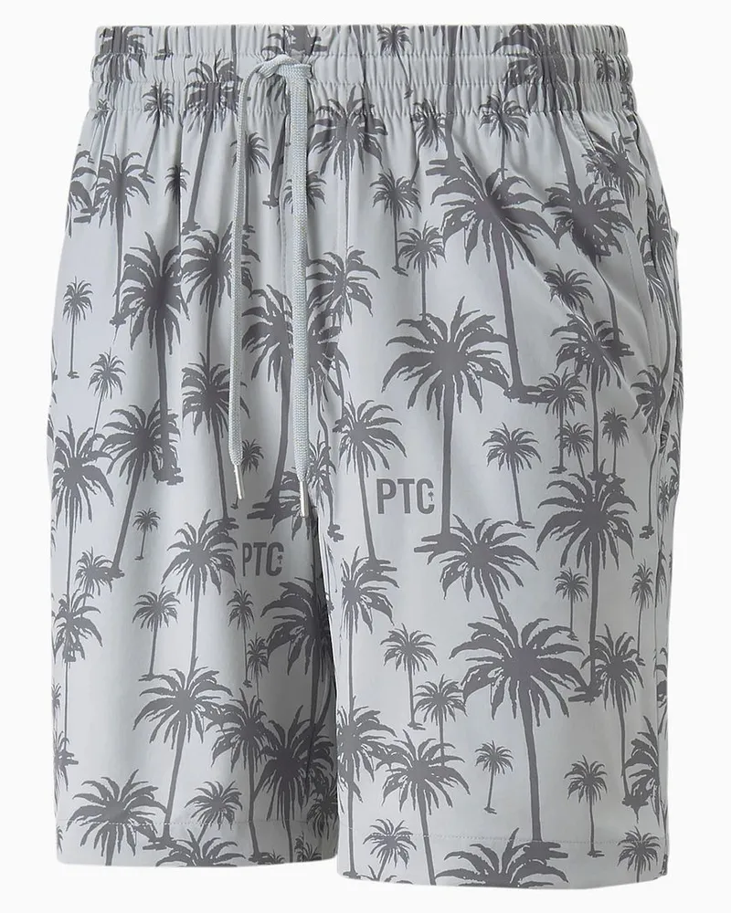 Puma x Ptc Palmbaum Crew Herrengrau Golfshorts Hellgrau