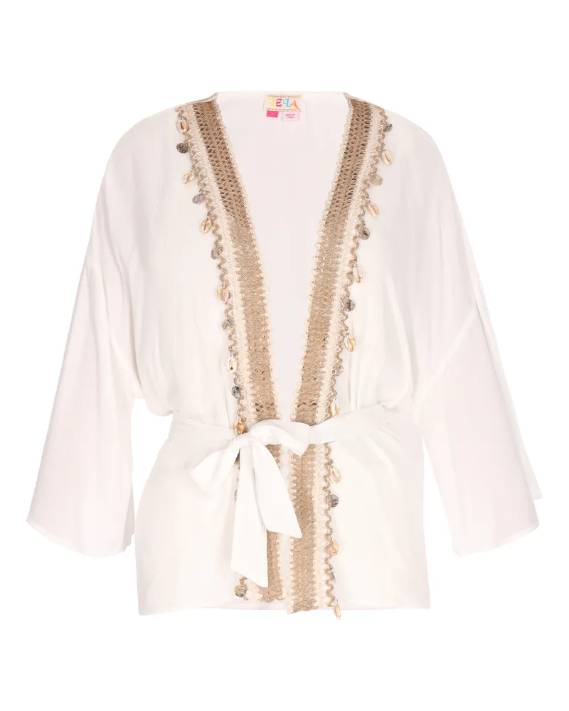 IZIA Kimono Damen weiss Weiß