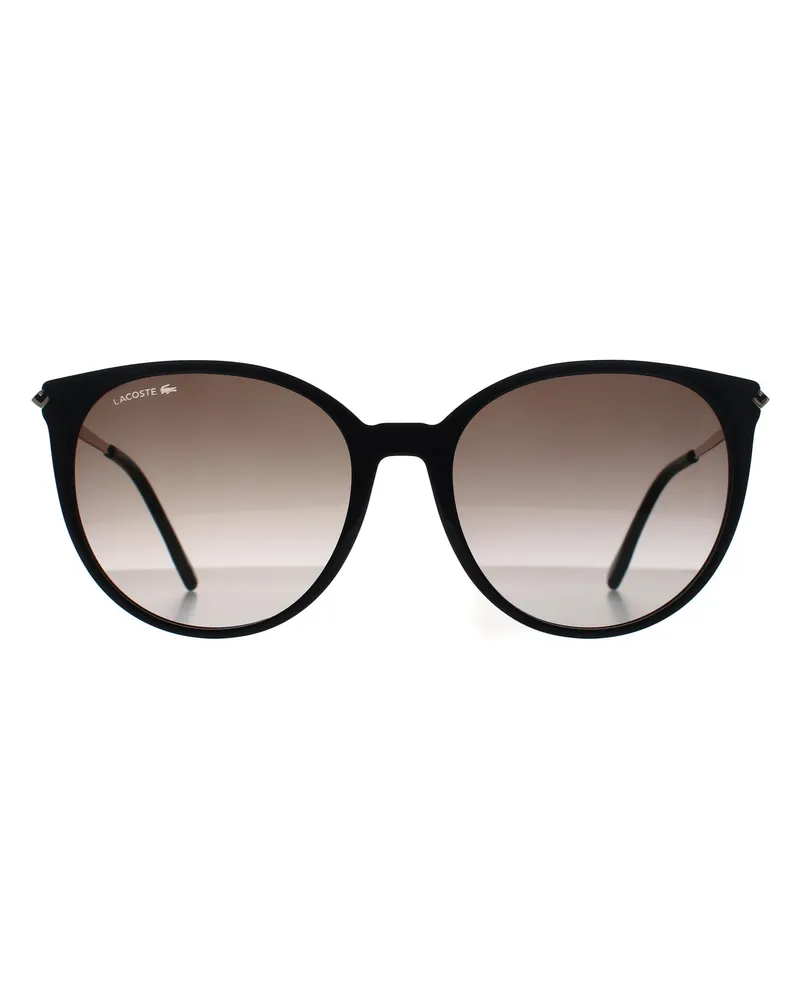Lacoste Round Womens Schwarz Grau Gradient L928S Schwarz