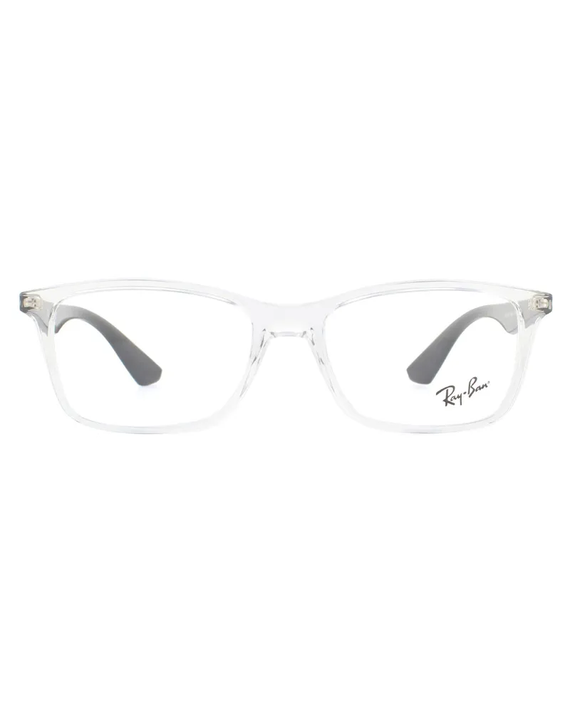 Ray Ban Brillenfassung RX7047 5943 Transparent und Schwarz für Herren und Damen Transparent