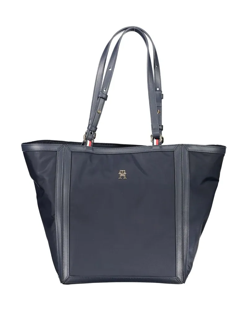 Tommy Hilfiger Julia Tote Nylon Tasche Aw0aw09645 Dunkelblau