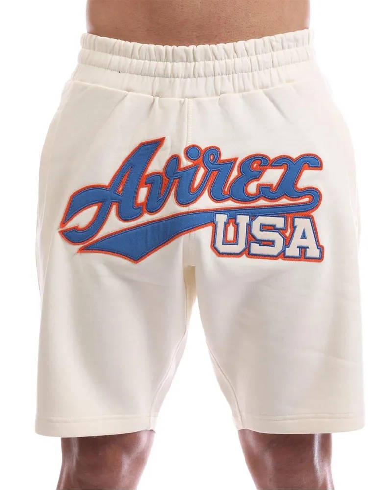 Avirex Haven" Sweat-Shorts für Herren (Ecru Ecru