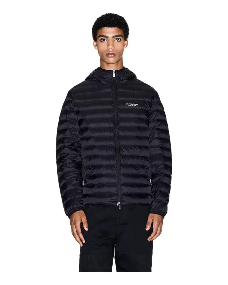 Armani Exchange Doudoune  Homme Signature Schwarz