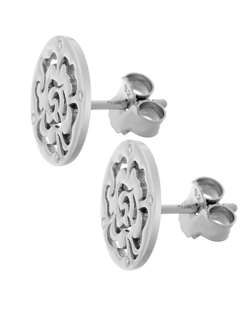 Orphelia Fiore' Damen Ohrstecker aus 925 Sterling Silber - Silber ZO-7079 Silber