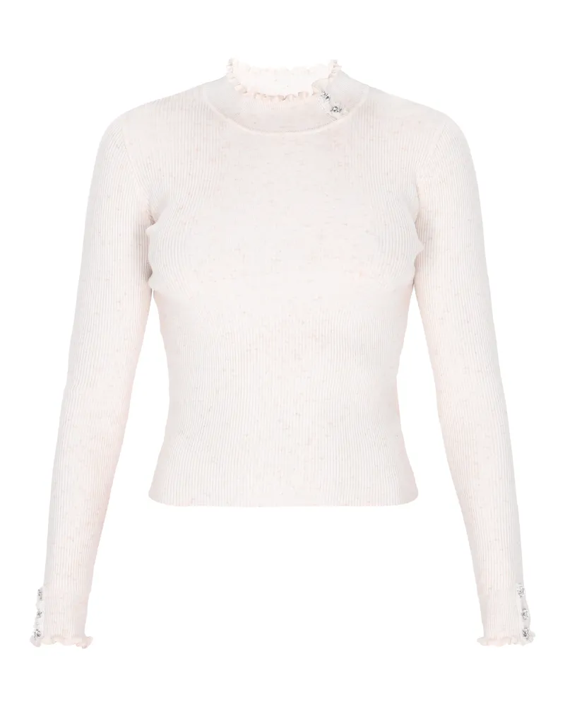 FAINA Pullover Frauen cremefarben Wollweiß