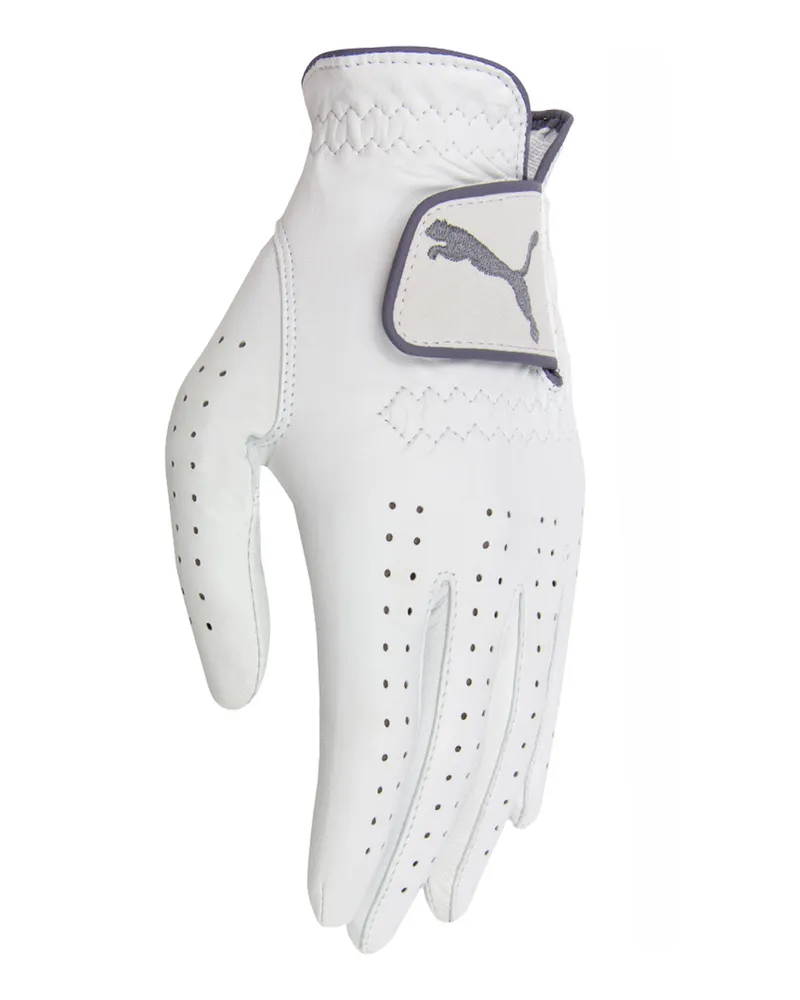 Puma Pro Performance Linkshänder Leder weiße Damen Golfhandschuh 041242 01 Weiß