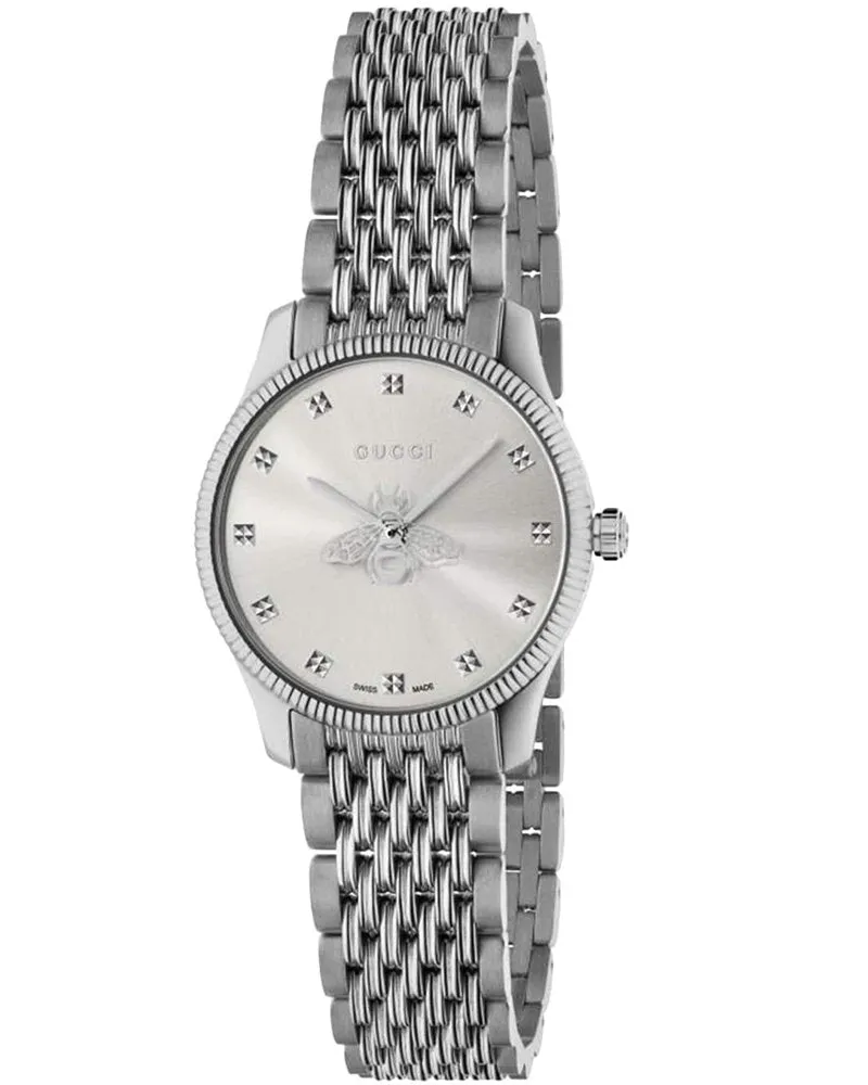 Gucci YA1265019 G-Timeless 29mm Damenuhr Silber