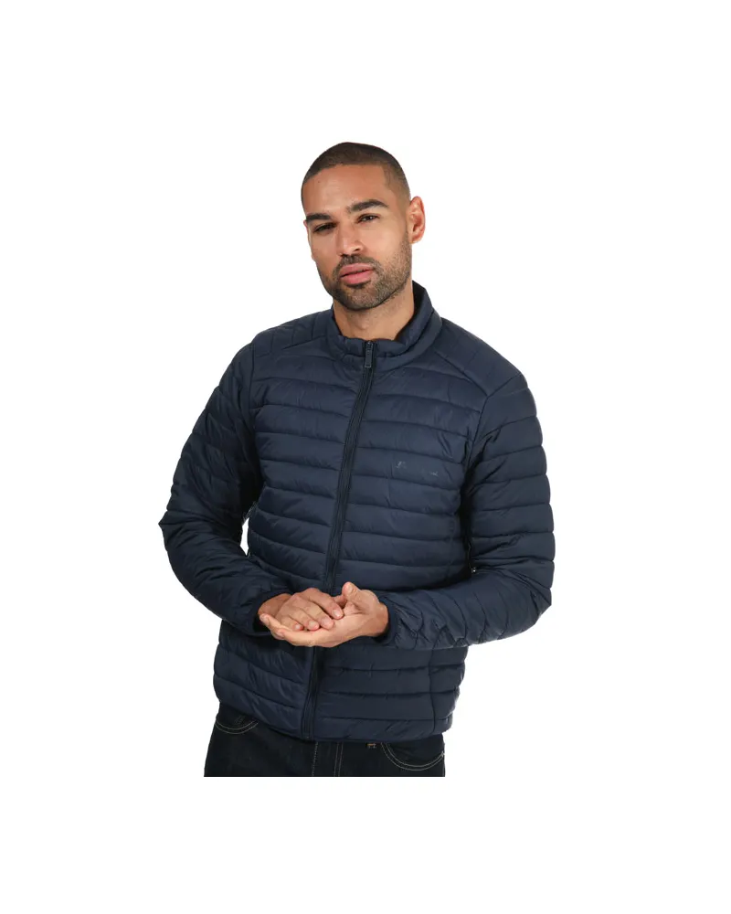 Ben Sherman Leichtgewichtige gepolsterte Trichterhalsjacke für Herren in Navy Marineblau