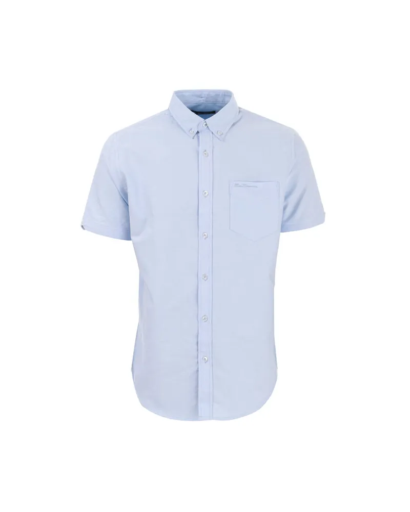 Ben Sherman Kurzärmeliges Oxford-Hemd Himmelblau