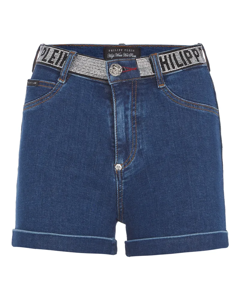 Philipp Plein Jeansshorts Blau
