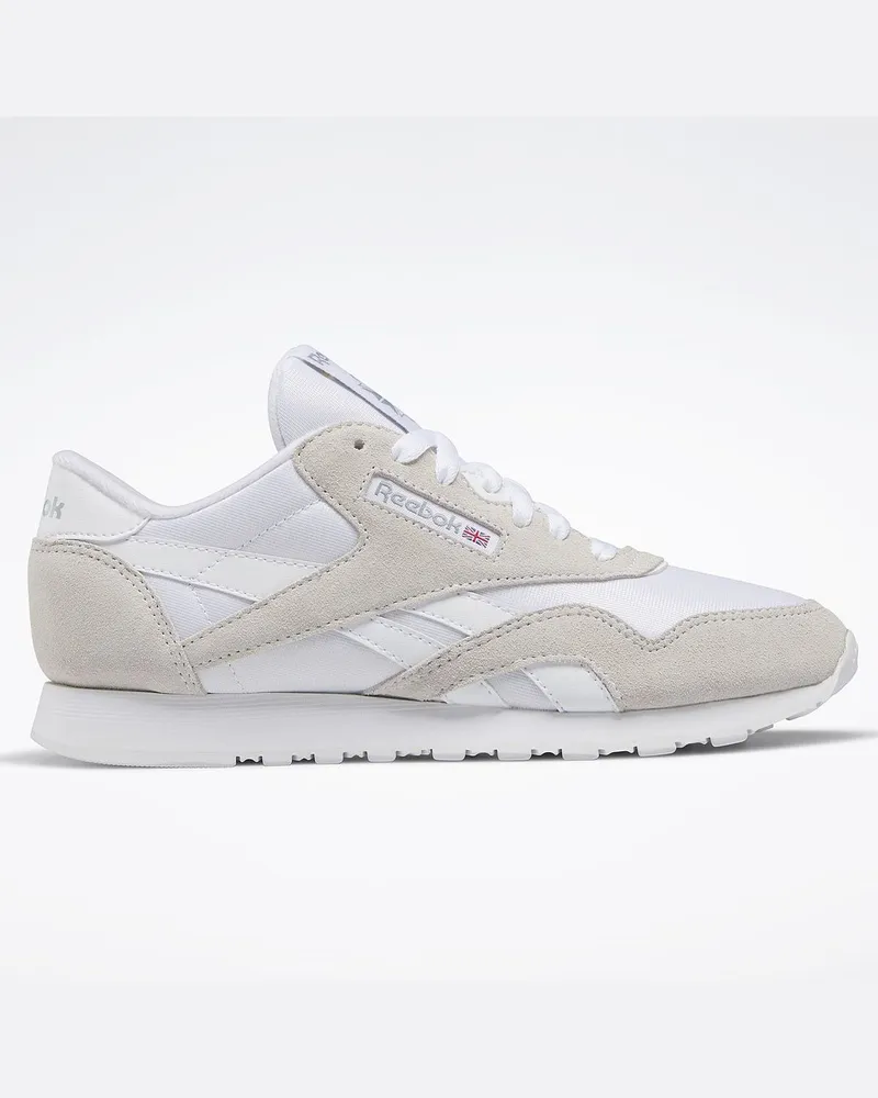 Reebok Classic Nylon Mens White Trainer Weiß
