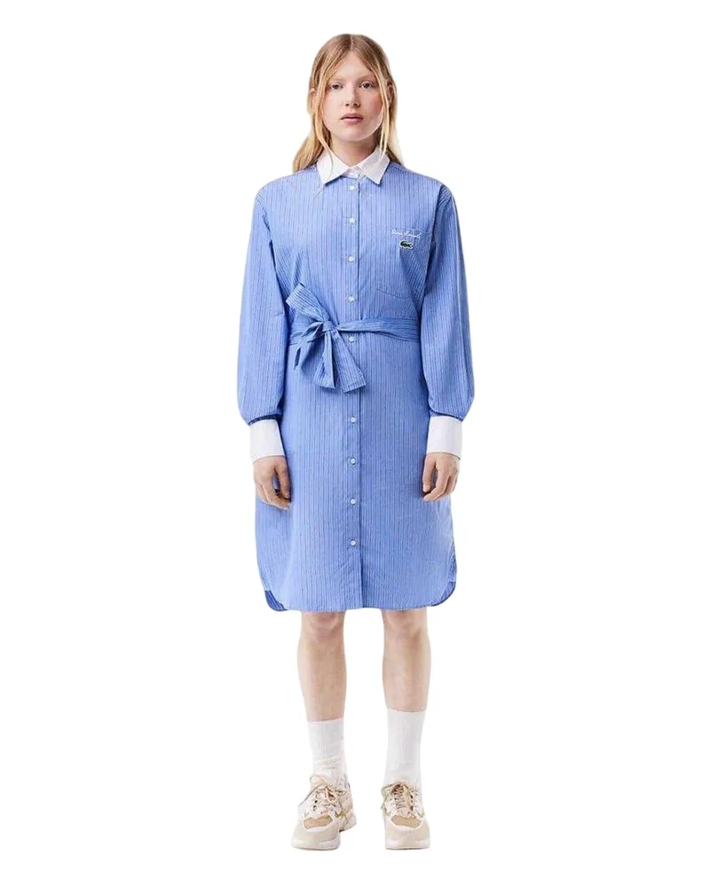Lacoste Rene" Hemdblusenkleid für Damen (Persisch Blau Blau