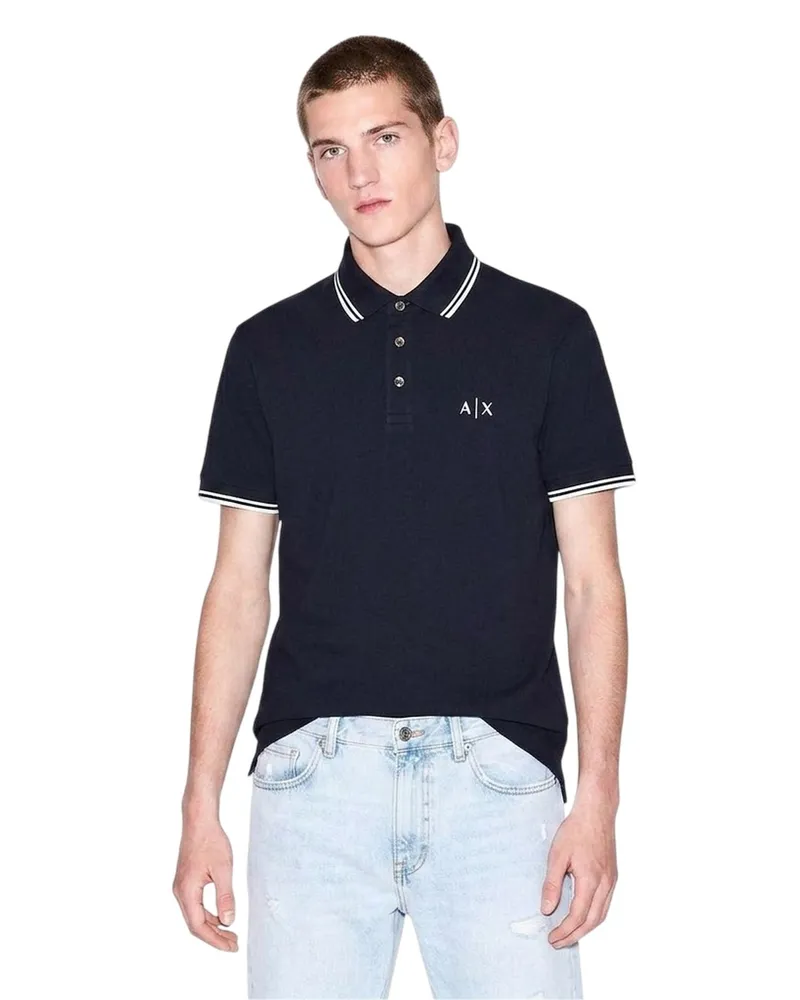 Armani Exchange Poloshirt für Herren (Marine Marineblau
