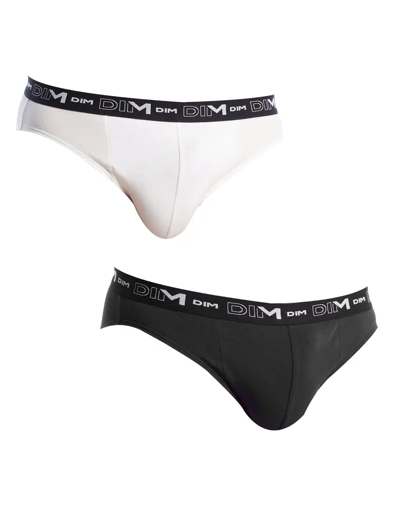 DIM 2er-Pack Herren-Slips  Cotton Streech Mehrfarbig