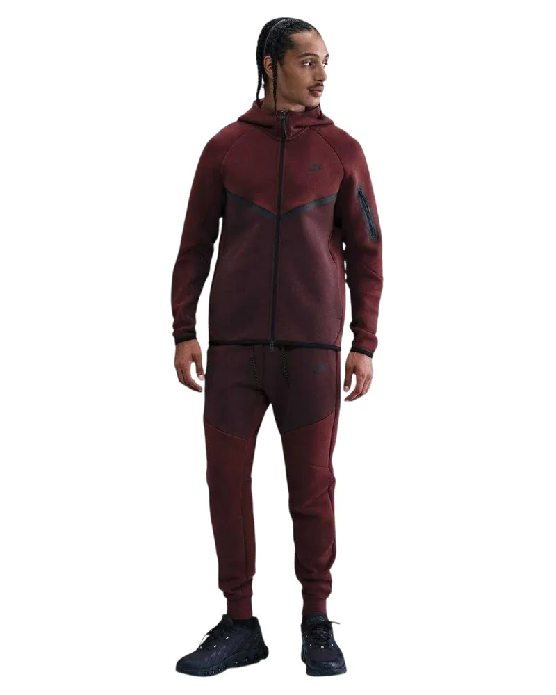 Nike Tech" Jogginghosen für Herren (Rot/Schwarz Rot