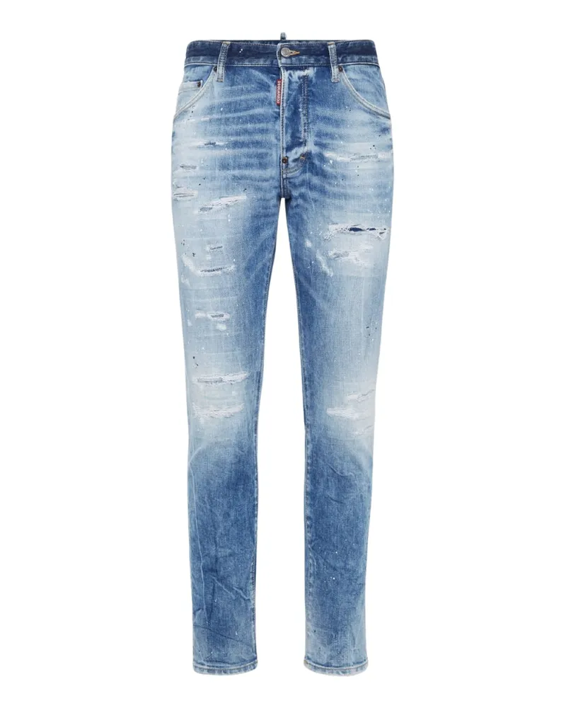 Dsquared2 Light Scarface Wash Cool Guy Jeans Marineblau Blau
