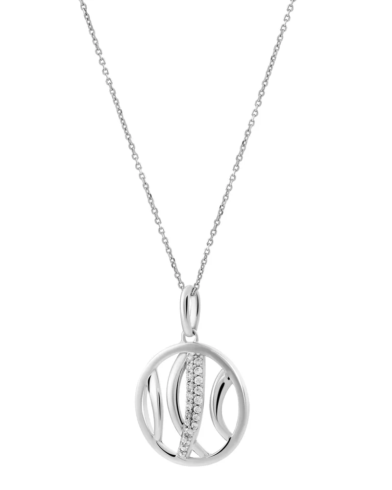 Orphelia Damen-Kette aus 925er Sterlingsilber mit Anhänger – Silber ZH-4768 Silber