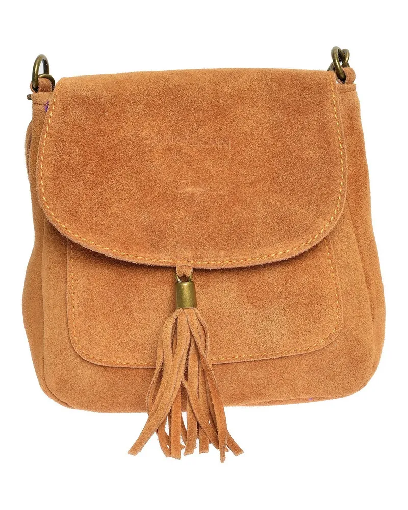 Anna Luchini Braun Rindsledertasche Braun
