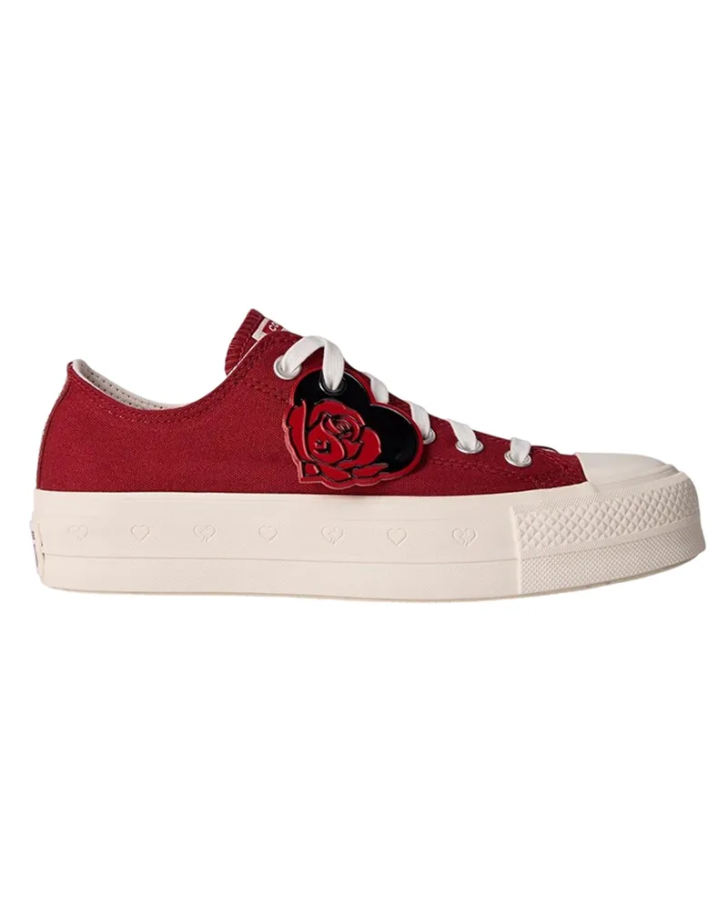 Converse Chuck Taylor" Schuhe mit Plattform-Sohlen für Damen, Canvas (Rot Rot