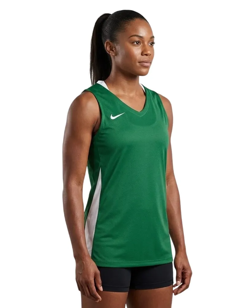 Nike Trikot für Damen, Ärmellos (Tannengrün/Weiß Waldgrün