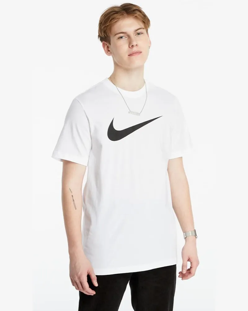 Nike Swoosh Logo-T-Shirt in Weiß Weiß