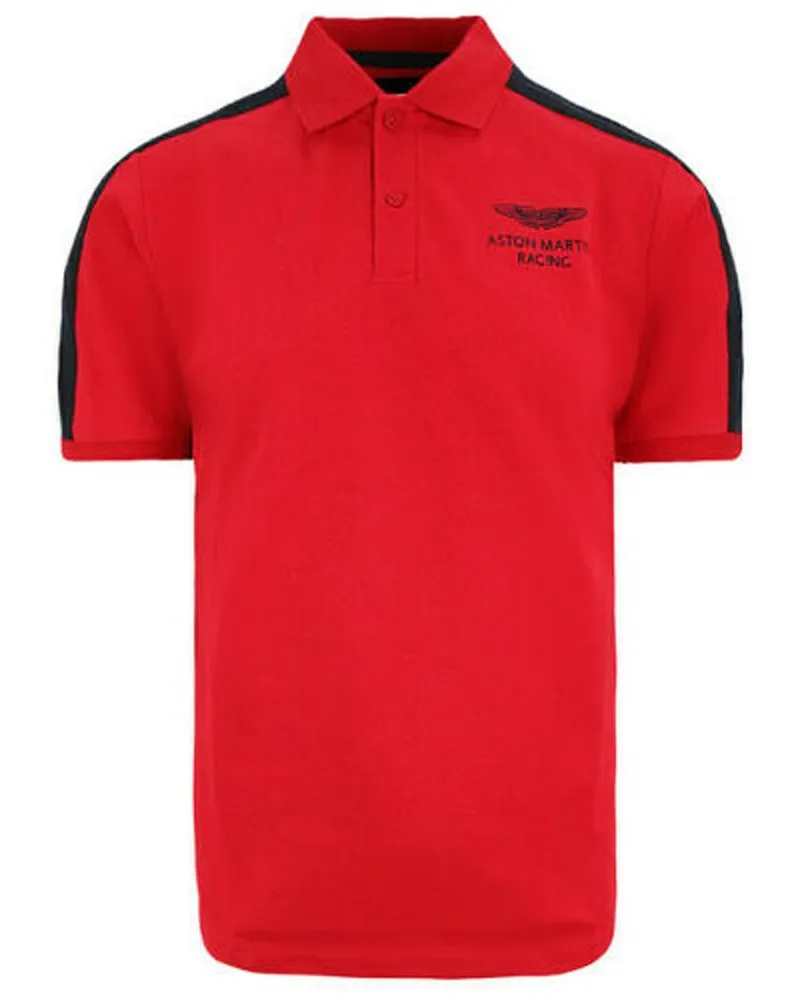 Hackett Hackett Aston Martin Racing Mens Red Polo Shirt Rot