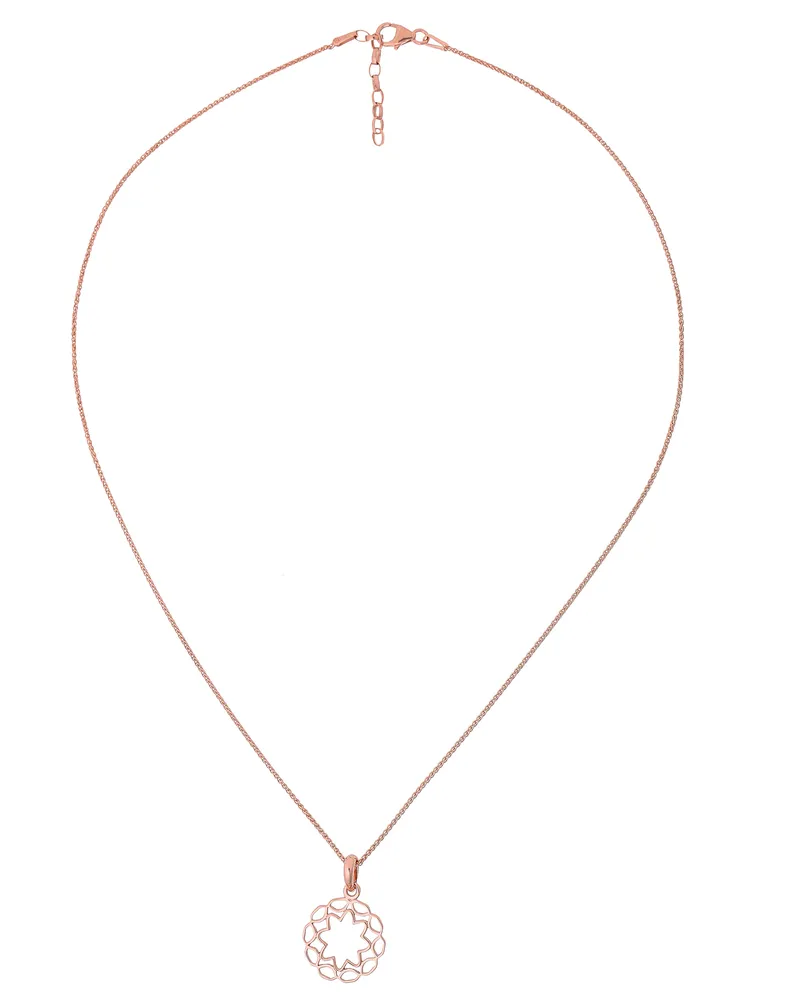 Orphelia Jasmine' Damenkette mit Anhänger aus 925er Sterlingsilber - Rosé ZH-7076/1 Rosé