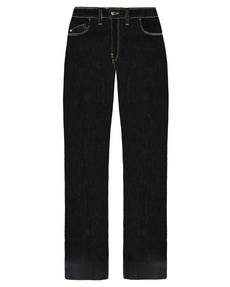 Giorgio Armani Emporio  J33 reguläre Fit Wide Leg Womens Jeans Schwarz