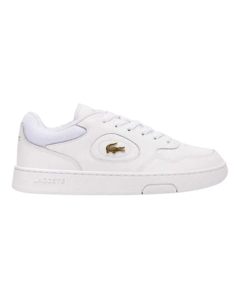 Lacoste Lineset" Sneaker für Damen, Leder, Flach (Weiß/Gold Weiß