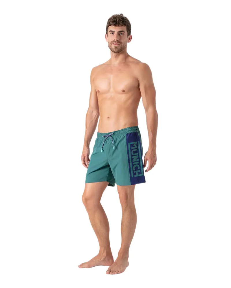 MUNICH Herren Schwimmshorts Kurz MU23 Grün