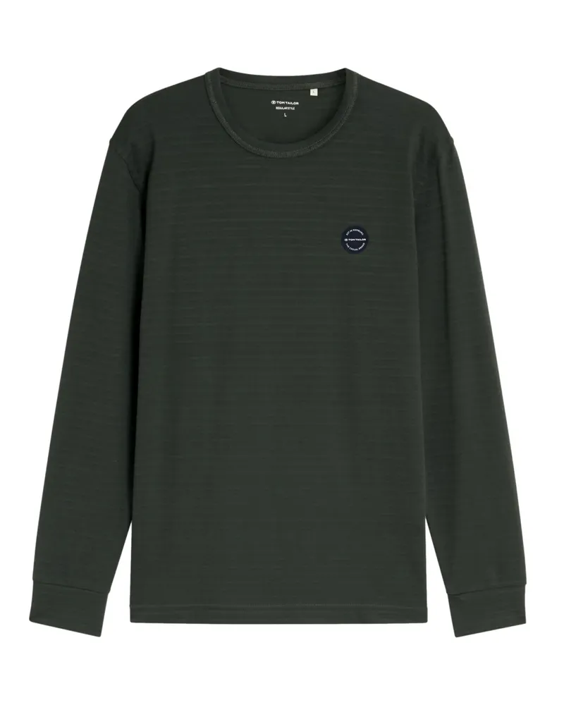 Tom Tailor Langarmshirt Dunkelgrün