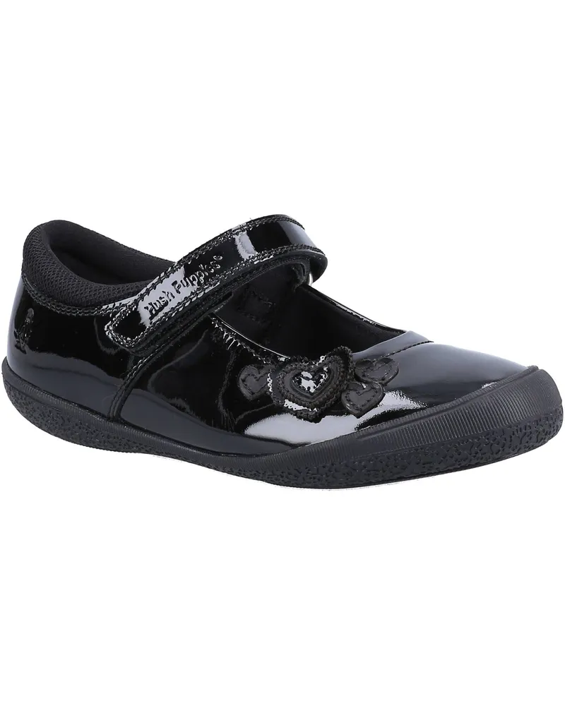 Hush Puppies ROSANNA PATENT JUNIOR Leder Mädchen Schwarz Schuhe Schwarz