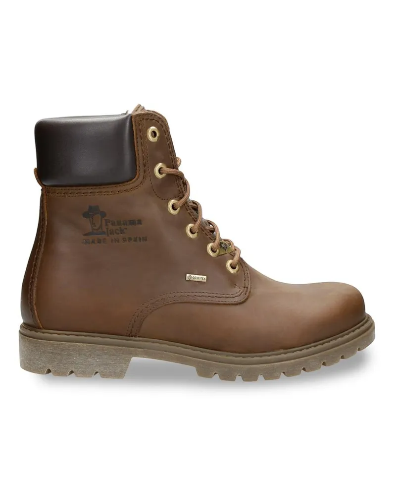 Panama Jack 03 GTX C1 Herren-Stiefeletten aus wasserdichtem Leder in Rindsbraun Braun