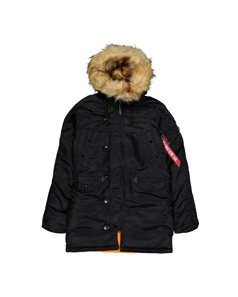 Alpha Industries N-3B VF 59 Winterjacke, Damen - Schwarz Schwarz
