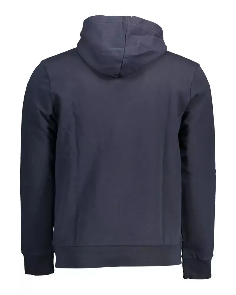 Napapijri Geografischer Hoodie Langarm-Pullover Dunkelblau