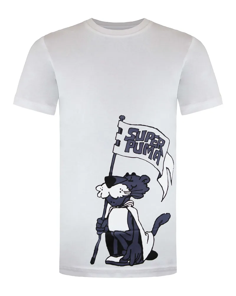 Puma Super Herren T-Shirt in Weiß Weiß
