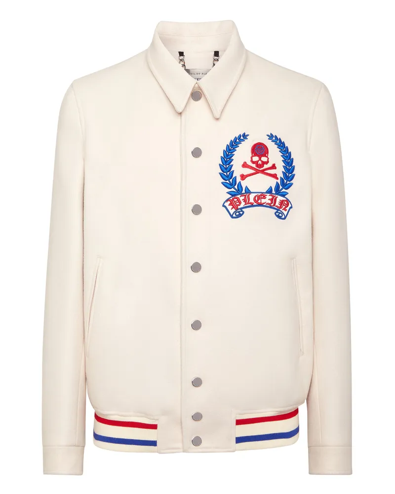 Philipp Plein Bomberjacke Weiß