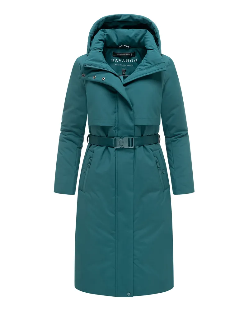 NAVAHOO WALDBUMMLER Winterparka, wetterfest, mit Taillengürtel - Grün Grün