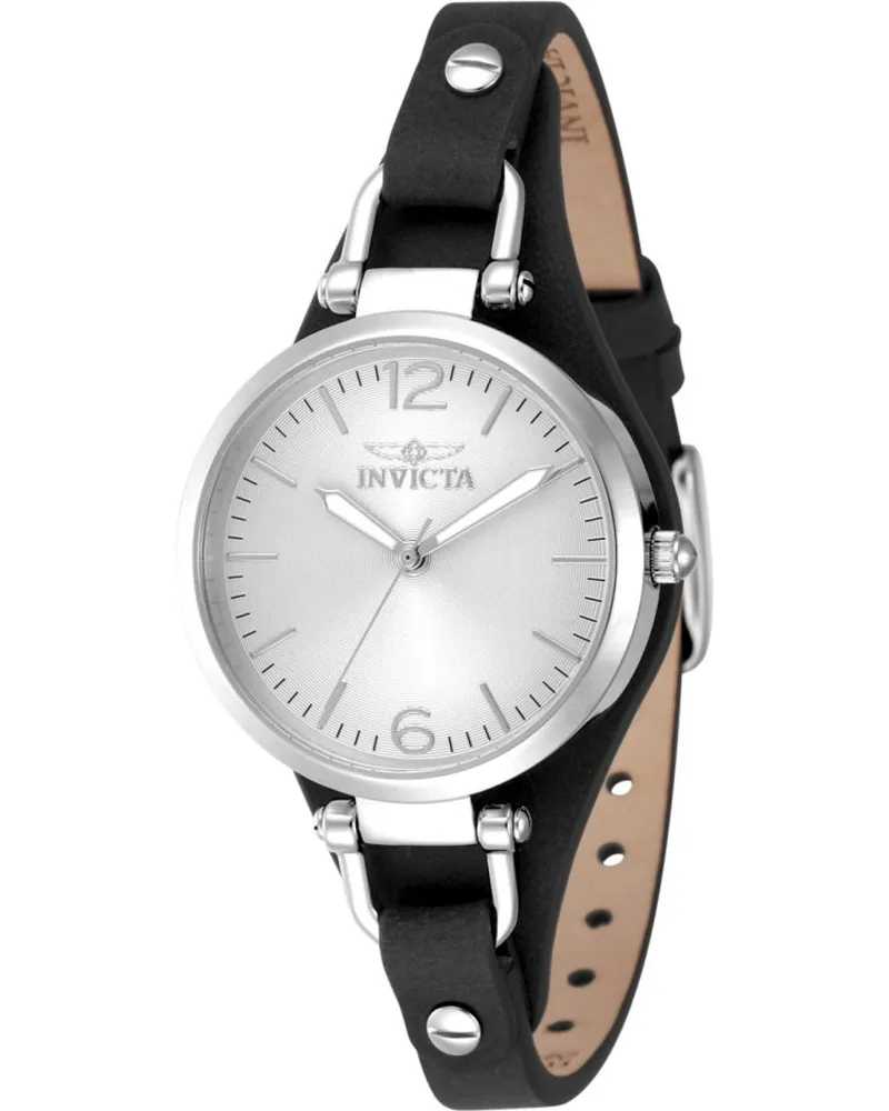 Invicta Wildflower 49588 Damenuhr - Quarzwerk - Edelstahl mit silbernem Zifferblatt - 32 mm Silber