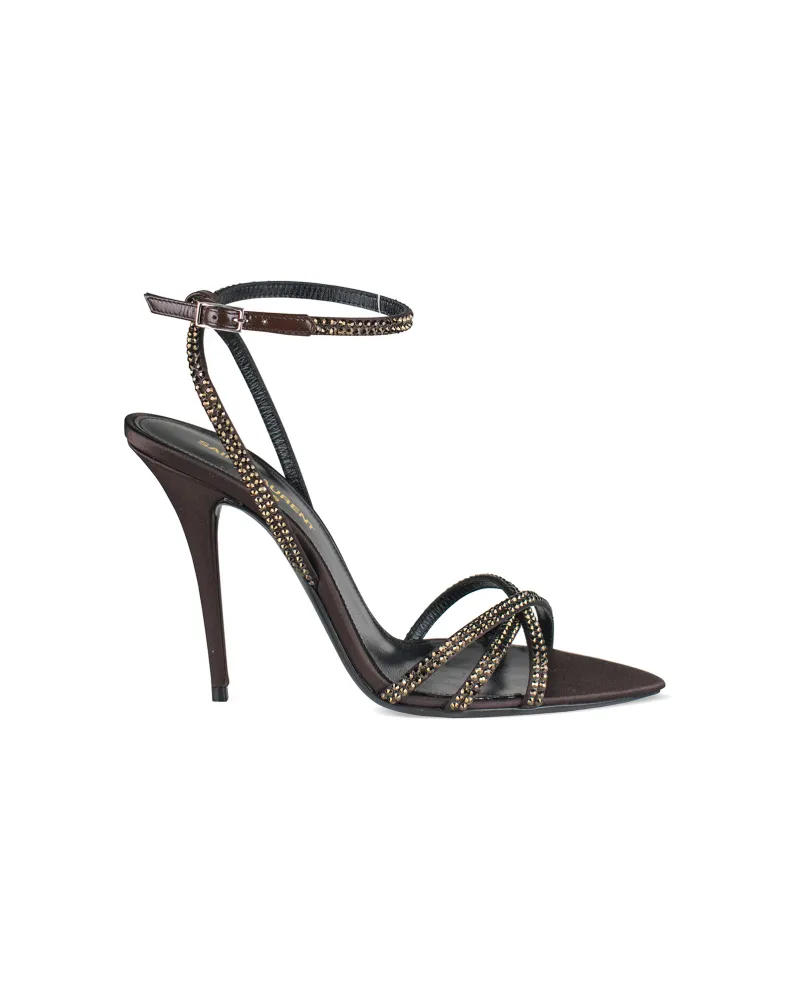 Saint Laurent Sandalen Ava Braun Braun