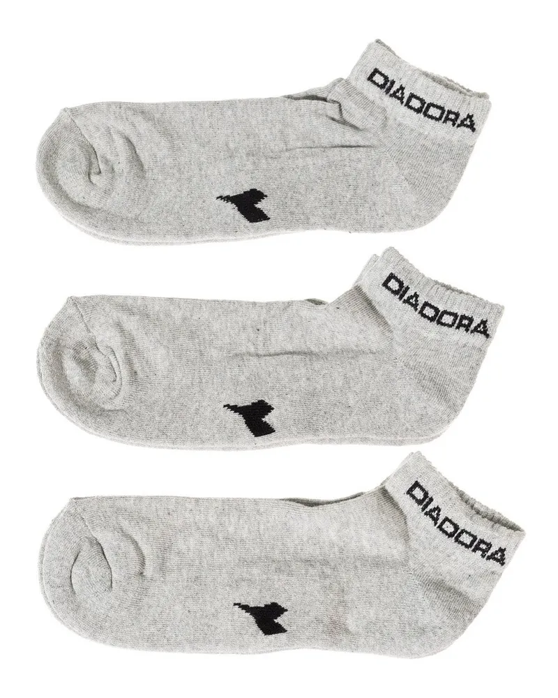 Diadora Pack-3 Sportsocken mit Frotteeknöchel D9800 Unisex Grau