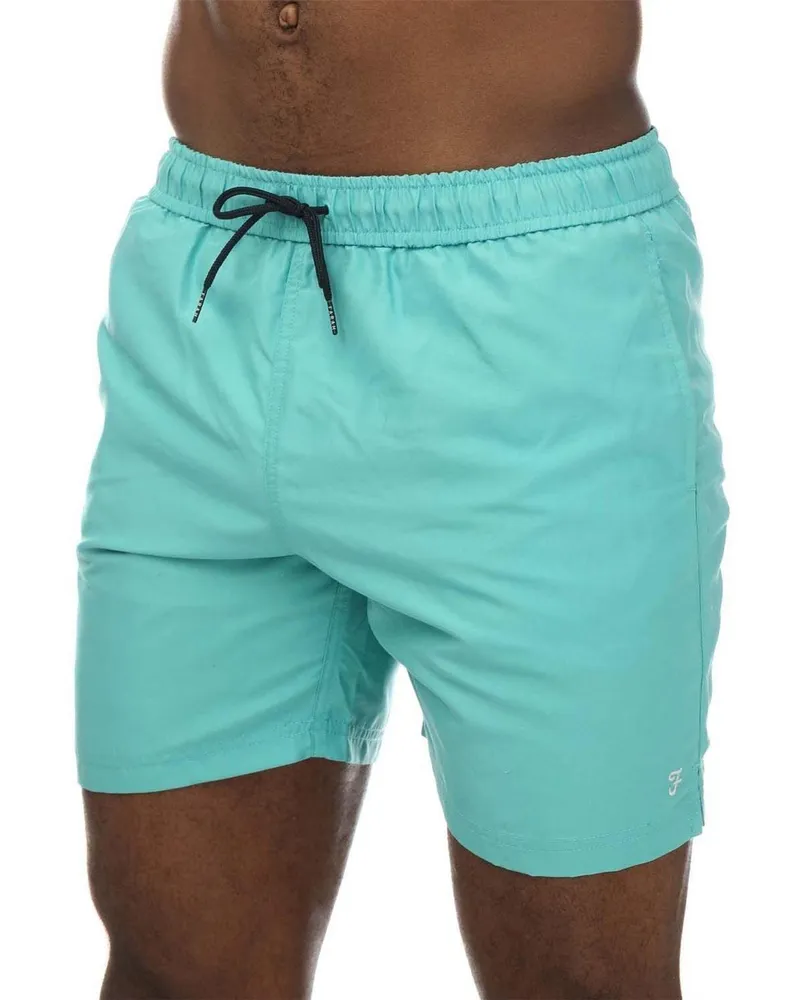 Farah 1920 Owen" Badeshorts für Herren, Schwimmen (Grün Grün
