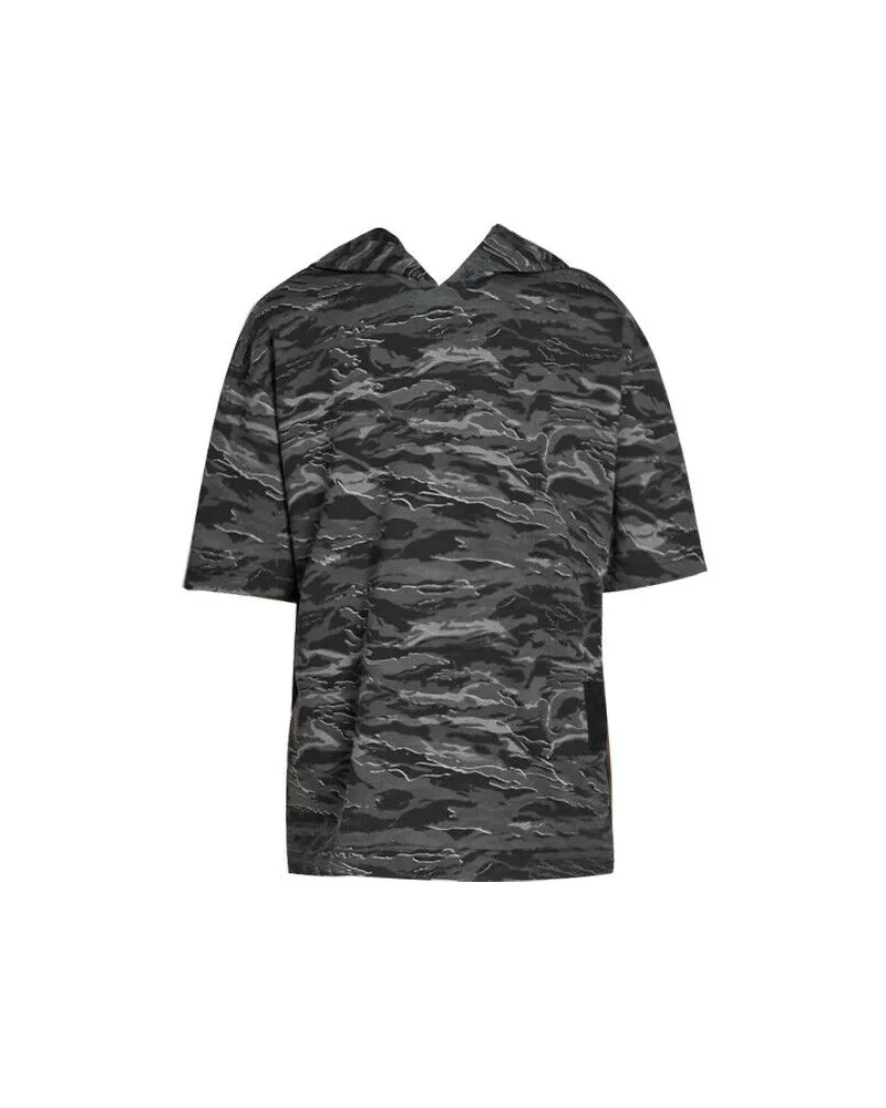 Puma Mens xo The Weeknd T-Shirt Hoodie Grey Camo 575583 01 Schwarz