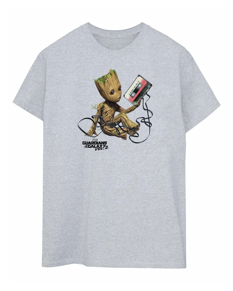 Marvel Guardians Of The Galaxy" T-Shirt für Damen (Grau Hellgrau
