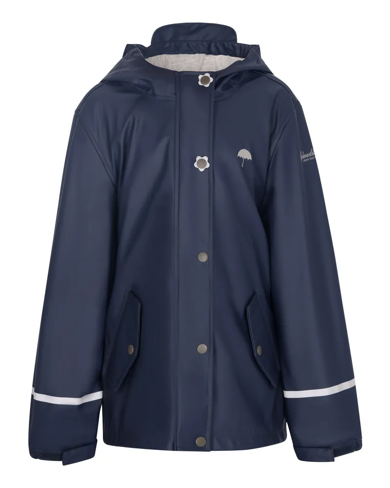 Schmuddelwedda Regenmantel Mädchen Marine Marineblau