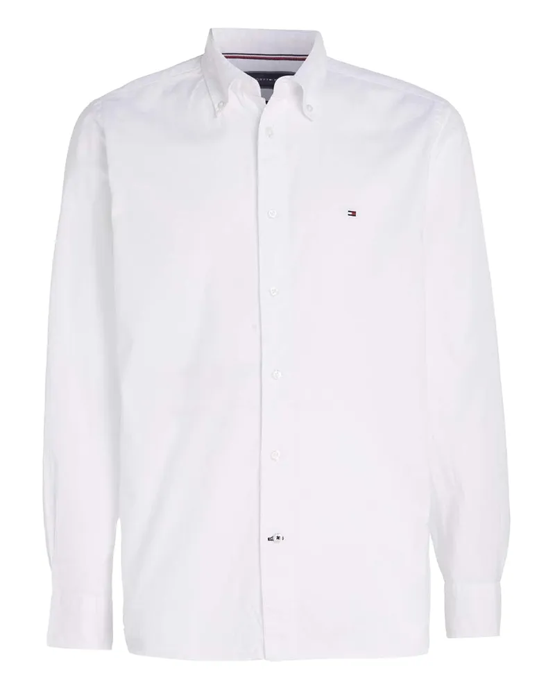 Tommy Hilfiger Core Flex" Hemd für Herren (Weiß Weiß