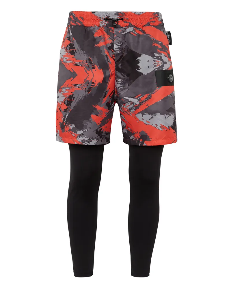 Philipp Plein Jogginghose Camouflage Schwarz